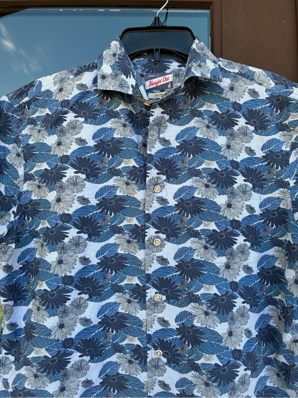Johnnie-O Hangin' Out Floral Shirt M